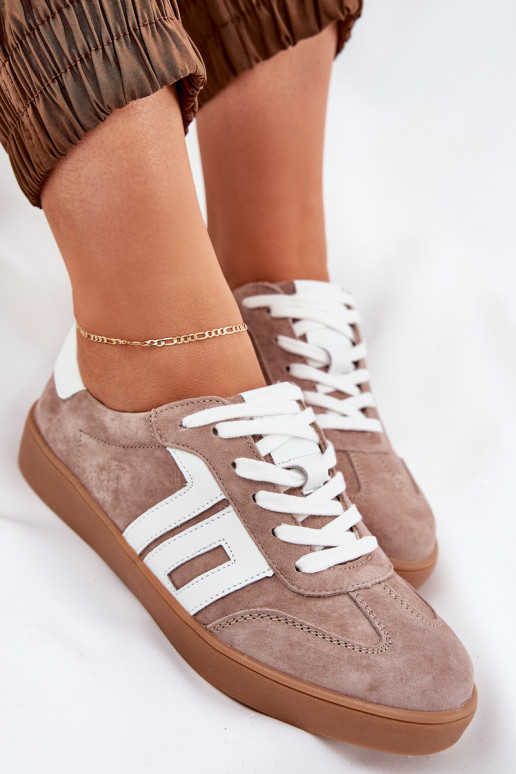 Tenisky tenisky ze semiše Vinceza 79517 béžové Tenisky tenisky ze semiše Vinceza 79517 béžové