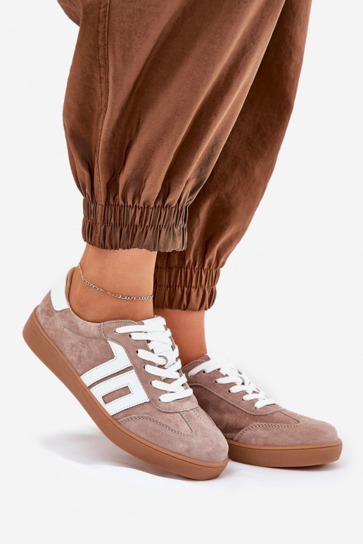 Tenisky tenisky ze semiše Vinceza 79517 béžové Tenisky tenisky ze semiše Vinceza 79517 béžové