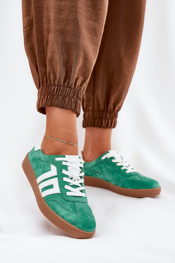 Tenisky tenisky ze semiše Vinceza 79517 zelené 2