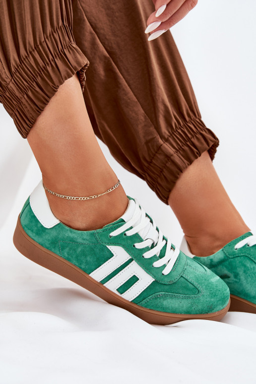 Tenisky tenisky ze semiše Vinceza 79517 zelené Tenisky tenisky ze semiše Vinceza 79517 zelené