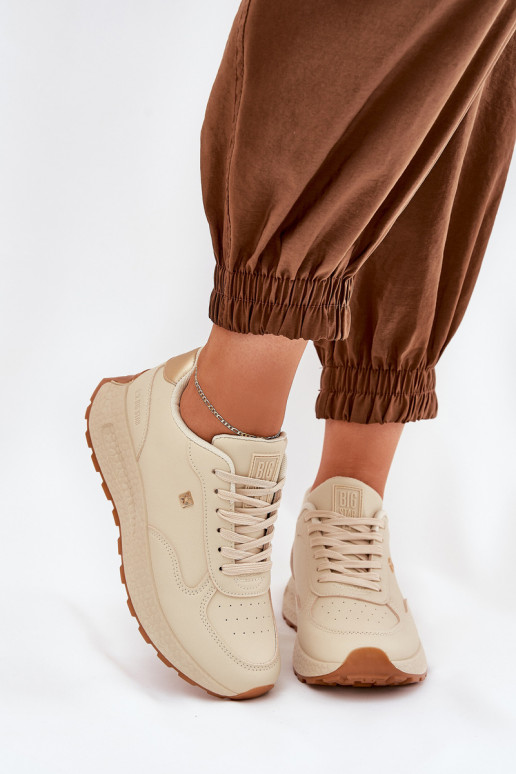 tenisky  Big Star RR274630 HI-POLY SYSTEM béžové  tenisky  Big Star RR274630 HI-POLY SYSTEM béžové