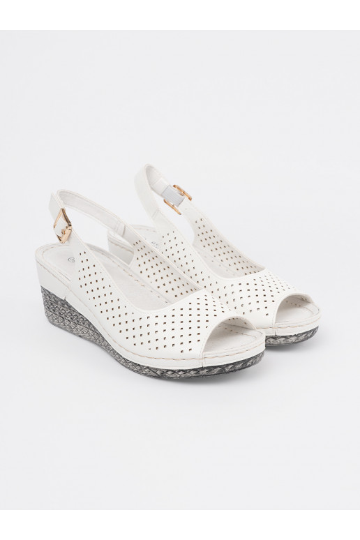 bílé  sandály  bílé  sandály