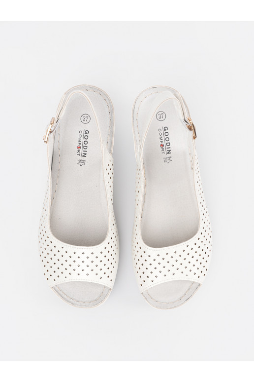 bílé  sandály  bílé  sandály