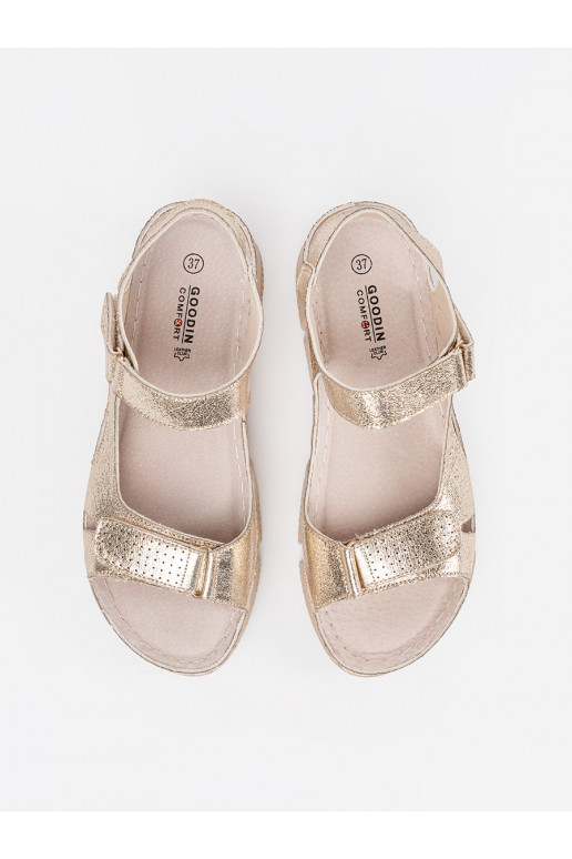 zlaté barvy  sandály  zlaté barvy  sandály