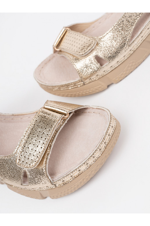 zlaté barvy  sandály  zlaté barvy  sandály