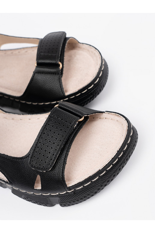 Černé  sandály  Černé  sandály