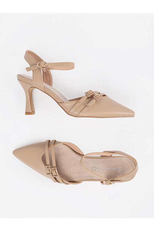 béžové vysoké podpatky  béžové vysoké podpatky