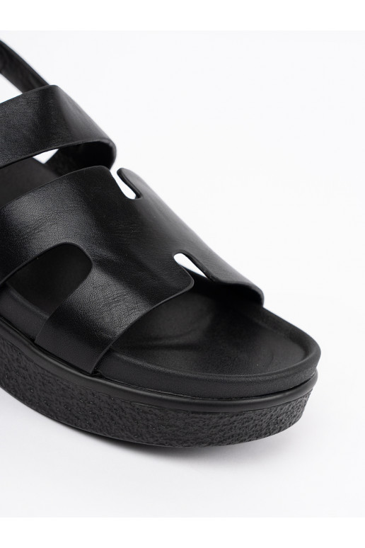 sandály s platformou Černé  sandály s platformou Černé