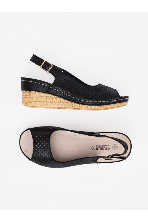 Černé  sandály  Černé  sandály