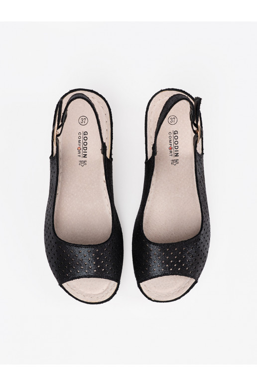 Černé  sandály  Černé  sandály