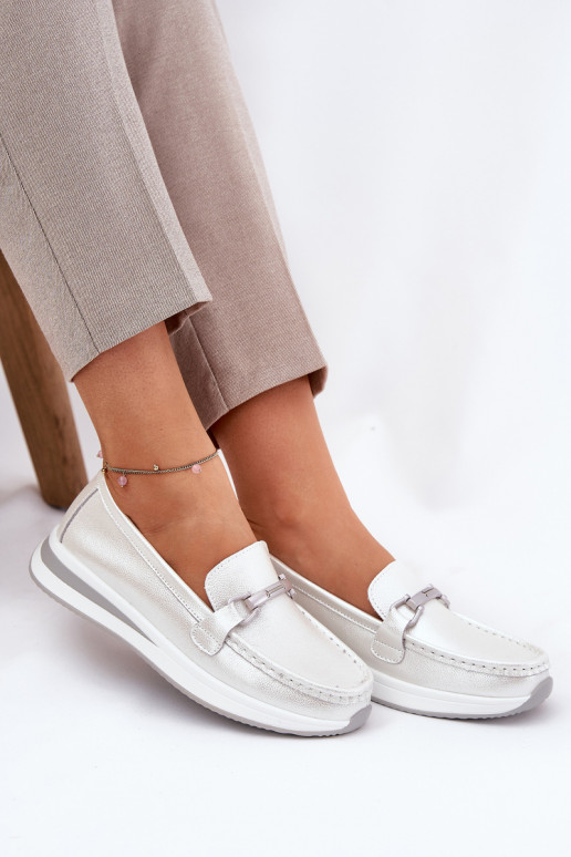 Dámské mokasíny S.Barski GR51-598 perleťové  Dámské mokasíny S.Barski GR51-598 perleťové