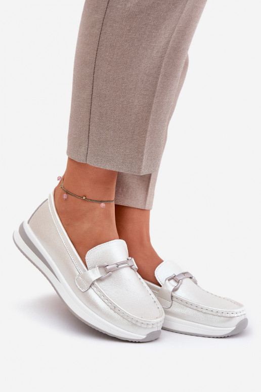 Dámské mokasíny S.Barski GR51-598 perleťové  Dámské mokasíny S.Barski GR51-598 perleťové