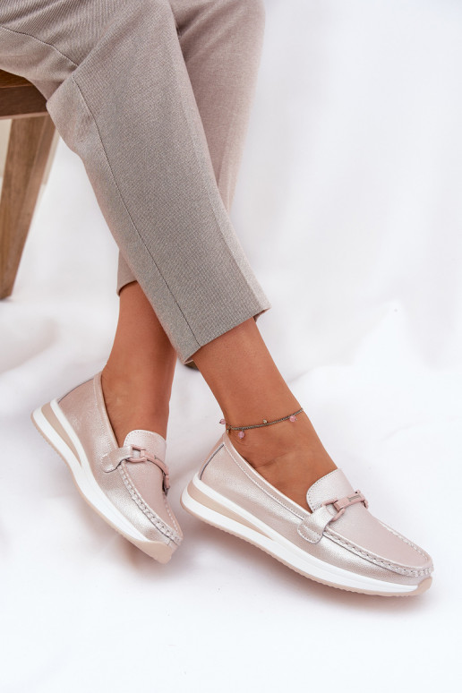 Dámské mokasíny S.Barski GR51-598 Růžová perla  Dámské mokasíny S.Barski GR51-598 Růžová perla