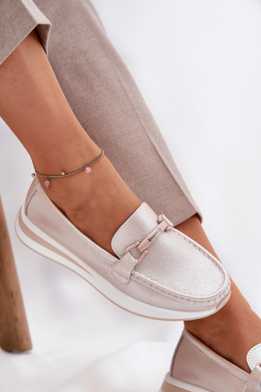 Dámské mokasíny S.Barski GR51-598 Růžová perla  Dámské mokasíny S.Barski GR51-598 Růžová perla