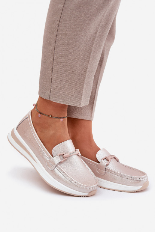 Dámské mokasíny S.Barski GR51-598 Růžová perla  Dámské mokasíny S.Barski GR51-598 Růžová perla