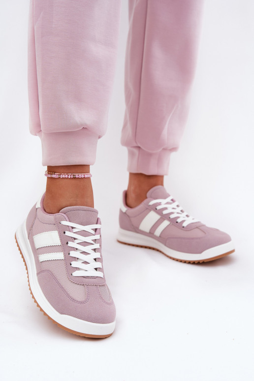 Tenisky  Z z eko semišeu Barva fialová Marinils Tenisky  Z z eko semišeu Barva fialová Marinils