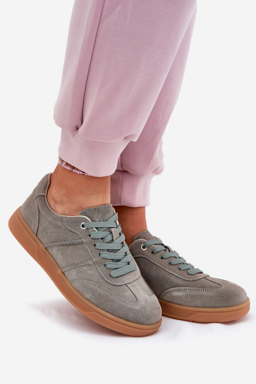 ze semiše  Tenisky  zelené Paliana ze semiše  Tenisky  zelené Paliana