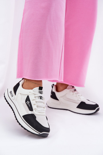 tenisky  s platformou Big Star RR274A223 HI-POLY SYSTEM Bílá-Černé 2