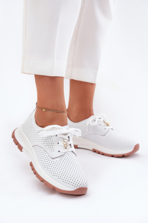 boty  Z Przypinką Artiker 54C1810 bílé  boty  Z Przypinką Artiker 54C1810 bílé