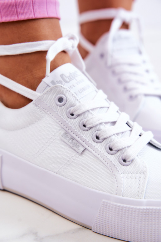 Tenisky s platformou Lee Cooper LCW-22-31-0884L bílé Tenisky s platformou Lee Cooper LCW-22-31-0884L bílé