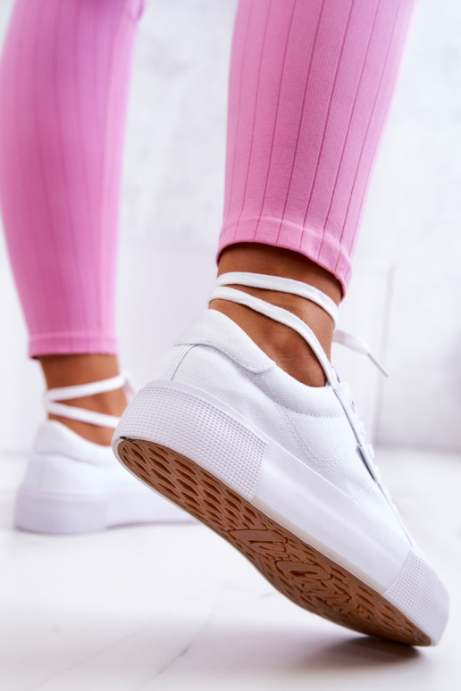 Tenisky s platformou Lee Cooper LCW-22-31-0884L bílé Tenisky s platformou Lee Cooper LCW-22-31-0884L bílé