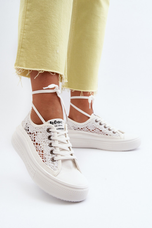 s krajkovými motivy Ležérní obuv Lee Cooper LCW-23-44-1617 bílé s krajkovými motivy Ležérní obuv Lee Cooper LCW-23-44-1617 bílé