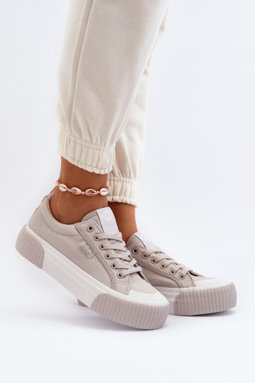 Ležérní obuv s masivní podrážkou Lee Cooper LCW-24-31-2178 šedá