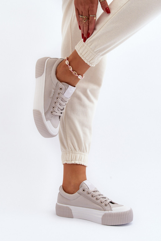 Ležérní obuv s masivní podrážkou Lee Cooper LCW-24-31-2178 šedá Ležérní obuv s masivní podrážkou Lee Cooper LCW-24-31-2178 šedá