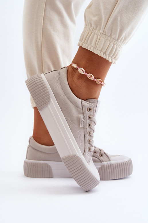 Ležérní obuv s masivní podrážkou Lee Cooper LCW-24-31-2178 šedá Ležérní obuv s masivní podrážkou Lee Cooper LCW-24-31-2178 šedá