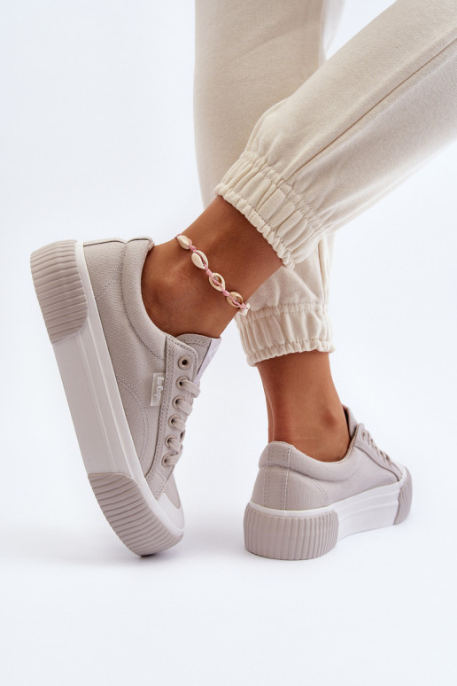 Ležérní obuv s masivní podrážkou Lee Cooper LCW-24-31-2178 šedá Ležérní obuv s masivní podrážkou Lee Cooper LCW-24-31-2178 šedá