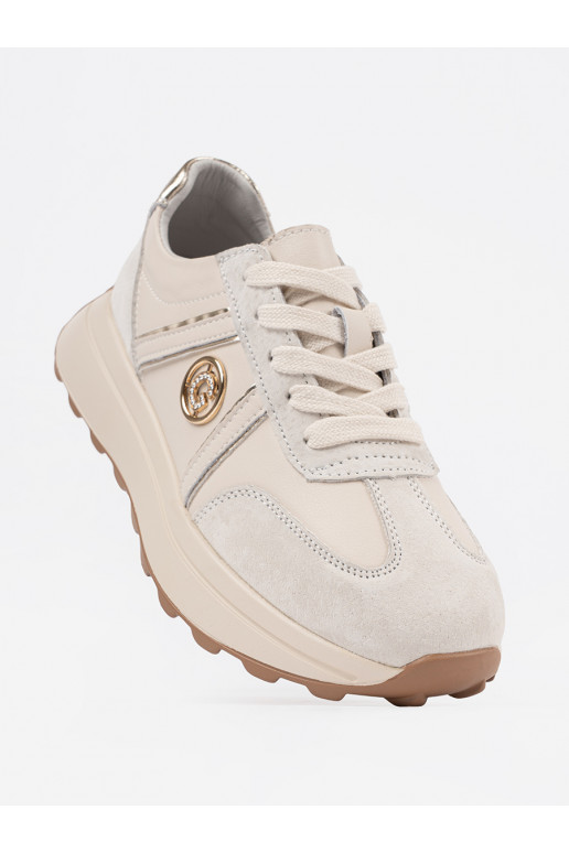 béžové Tenisky  s masivním podpatkem béžové Tenisky  s masivním podpatkem