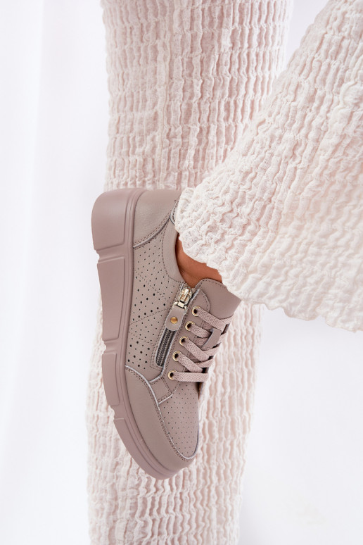 tenisky Tenisky s platformou se zipy Vinceza 88019 béžové  tenisky Tenisky s platformou se zipy Vinceza 88019 béžové