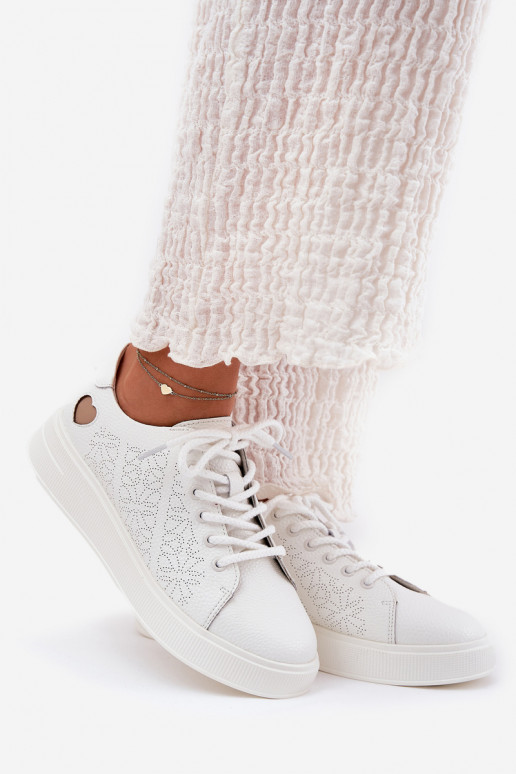 Tenisky  s platformou Vinceza 88018 bílé  Tenisky  s platformou Vinceza 88018 bílé