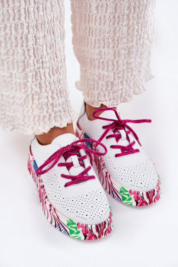 Tenisky  Na j Platformie Vinceza 88017 bílé