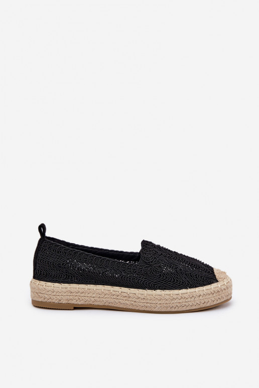 Espadrilky s platformou Vinceza 17392 Černé Espadrilky s platformou Vinceza 17392 Černé