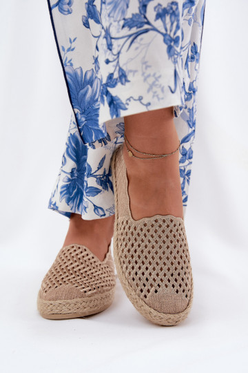 Espadrilky  Vinceza 13625 béžové