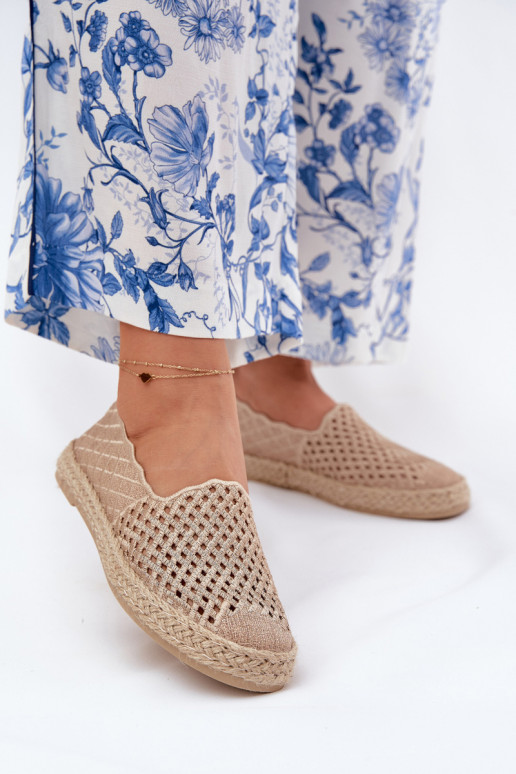 Espadrilky  Vinceza 13625 béžové Espadrilky  Vinceza 13625 béžové