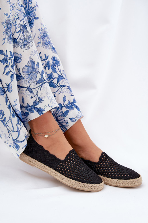 Espadrilky  Vinceza 13625 Černé Espadrilky  Vinceza 13625 Černé