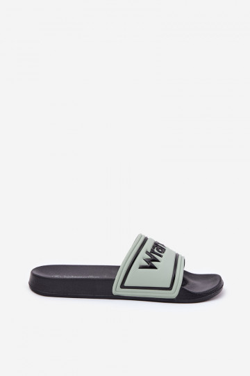 Pantofle  WRANGLER AVERELL SLIDER MEN LOW 20251042.52D světle zelená 2