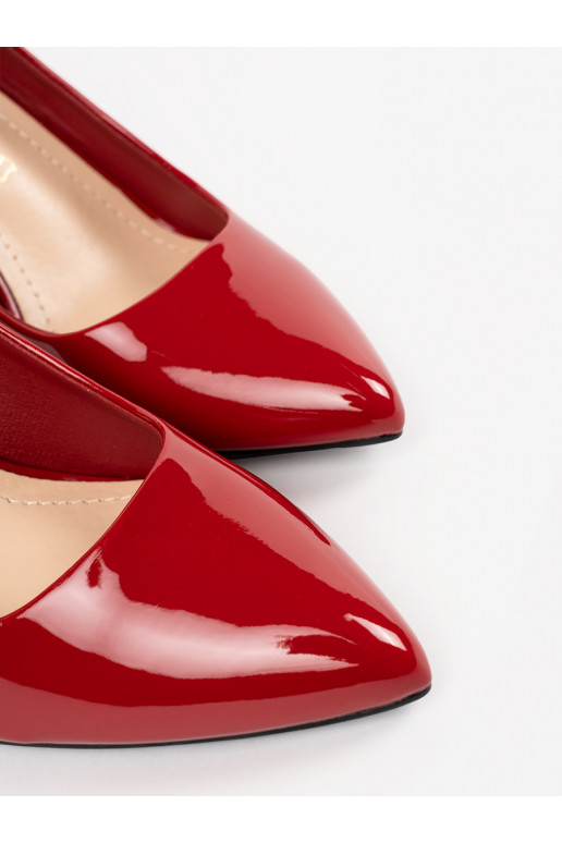 červené Boty na vysokém podpatku Sergio Leone