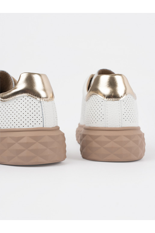 Bílá- Tenisky z przypinką  Sergio Leone Bílá- Tenisky z przypinką  Sergio Leone