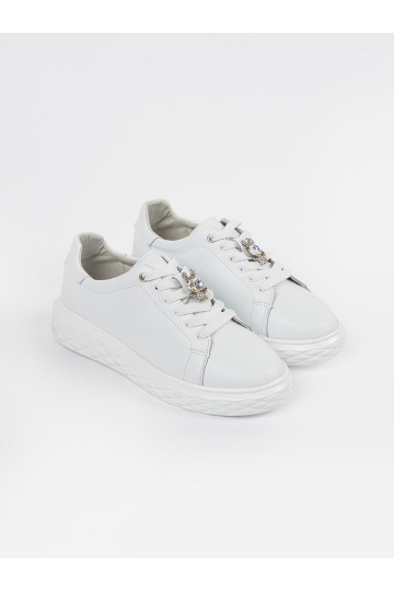 bílé Tenisky z przypinką  Sergio Leone 2