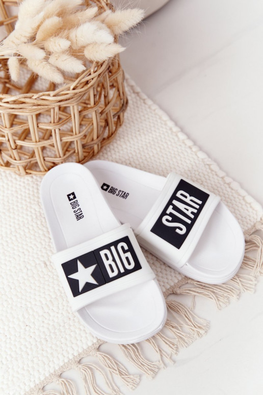 Pantofle Dětské Big Star DD374151 bílé Pantofle Dětské Big Star DD374151 bílé