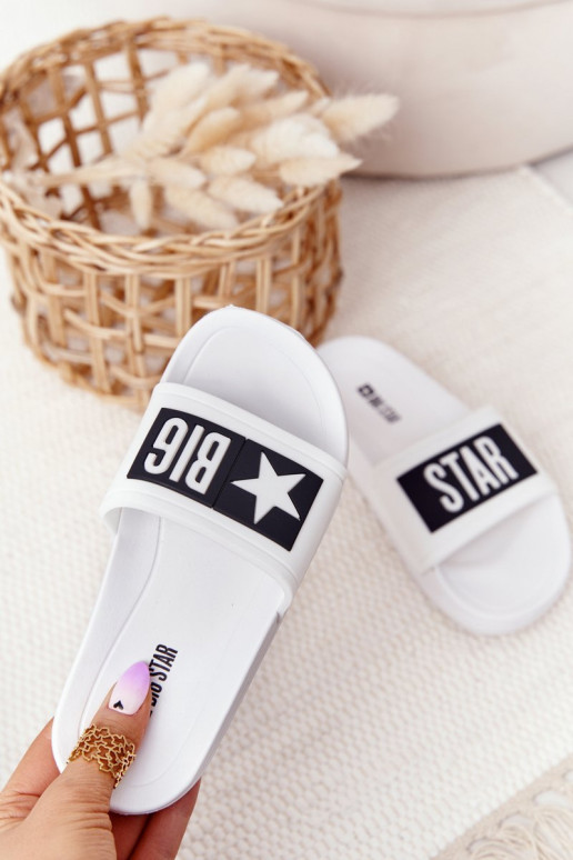 Pantofle Dětské Big Star DD374151 bílé Pantofle Dětské Big Star DD374151 bílé