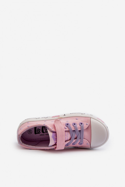 ležérní boty Dětské Lee Cooper LCW-24-02-2160 růžová ležérní boty Dětské Lee Cooper LCW-24-02-2160 růžová