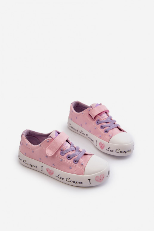 ležérní boty Dětské Lee Cooper LCW-24-02-2160 růžová ležérní boty Dětské Lee Cooper LCW-24-02-2160 růžová