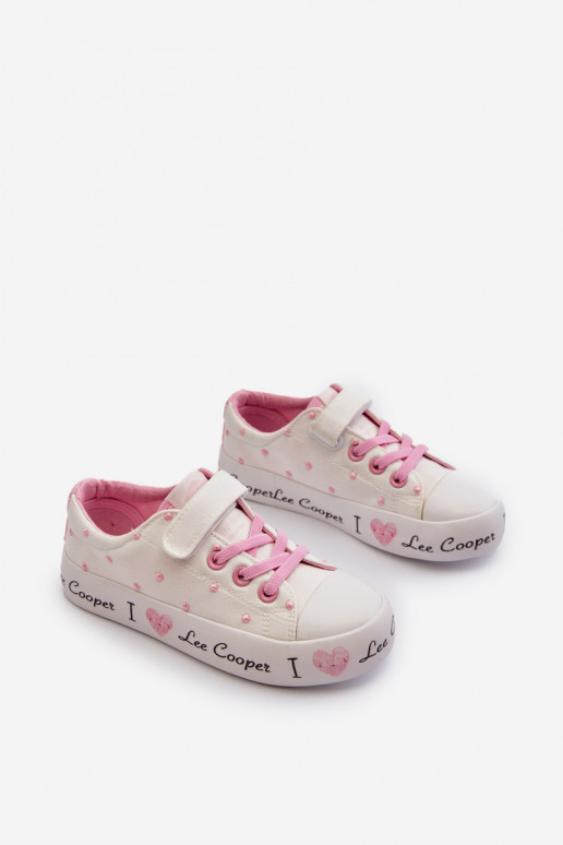 ležérní boty Dětské Lee Cooper LCW-24-02-2159 bílé ležérní boty Dětské Lee Cooper LCW-24-02-2159 bílé