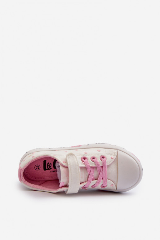 ležérní boty Dětské Lee Cooper LCW-24-02-2159 bílé ležérní boty Dětské Lee Cooper LCW-24-02-2159 bílé
