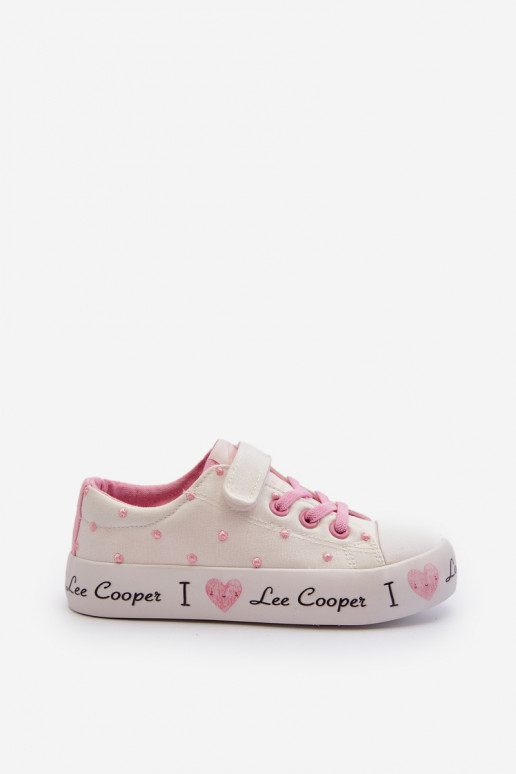 ležérní boty Dětské Lee Cooper LCW-24-02-2159 bílé ležérní boty Dětské Lee Cooper LCW-24-02-2159 bílé