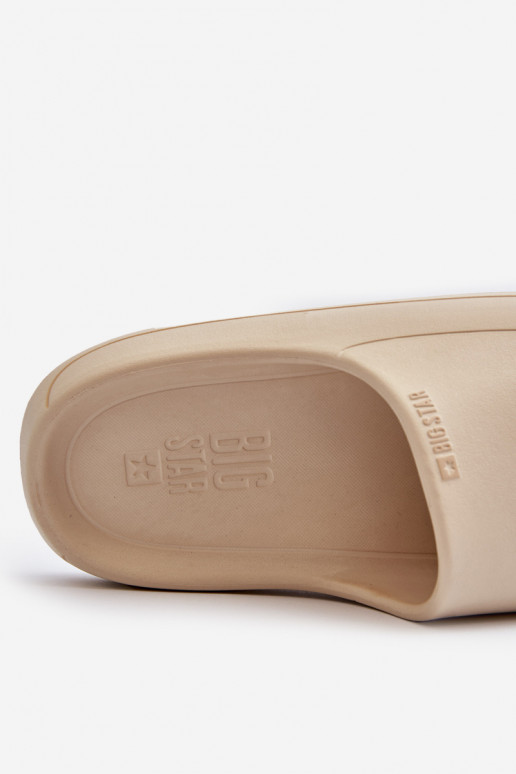 Moteriškos šlepetės Big Star smėlio...